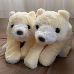 くったりしろくま　ぬいぐるみ　２匹（単品可）のサムネイル