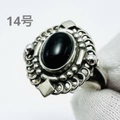 GEORG JENSEN 419 オニキス シルバーリング 14号 925S - メルカリ