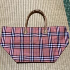 【値下げ可買って！】バーバリートートバッグ ノバチェック ピンク 値下げ可買って！】バーバリートートバッグ ノバチェック ピンク
