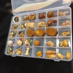 202.アイヌ木彫制作、手作り品40点数 シマフクロウ、その他、極小品