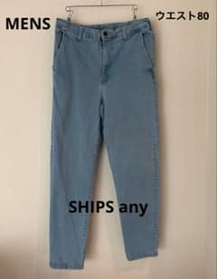 SHIPS any メンズ ライトブルー デニムパンツ ウエスト80ゴムのサムネイル