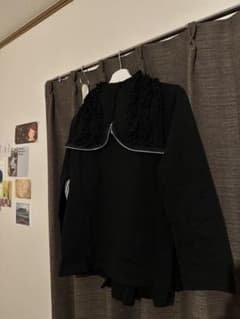tricot COMME des GARÇONS ブラックフードジャケットのサムネイル