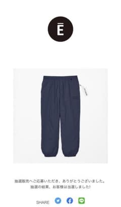 ENNOY NYLON PADDED PANTのサムネイル
