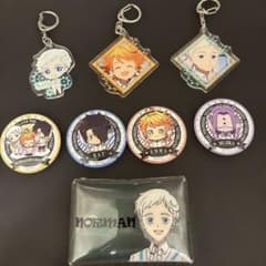 約束のネバーランド アクリルキーホルダー 缶バッジセット - メルカリ