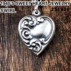 スウィートハートジュエリーSWIRL 渦巻き シルバー ヴィンテージ