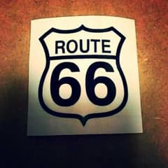 2枚!ROUTE66 ルート66 USA ステッカー バイク 自動車 ヘルメットのサムネイル