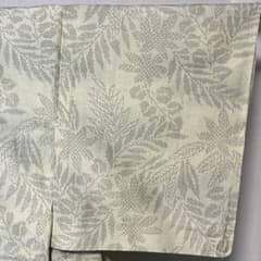 D824 紬　葉模様　正絹　着物　単衣　極美品 D824 紬 葉模様 正絹 着物 単衣 極美品 - メルカリ