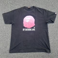 90's 初期タグ A BATHING APE ロゴTシャツ NIGO本人期 黒 - メルカリ