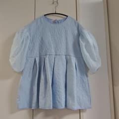 美品】ブルレア SAX シルキージャガードブラウス - メルカリ