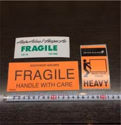 FRAGILE ステッカー3点セット。のサムネイル