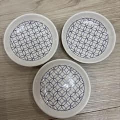 七宝柄 小皿 3枚セット 和食器 豆皿　ダイソーのサムネイル