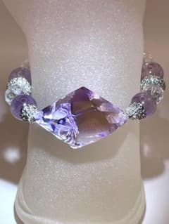 【アイリスアメトリン/アイリスアメジスト/水晶】内径約15cm 浄化済み 607 アイリスアメトリン/アイリスアメジスト/水晶】内径約15cm 浄化済み