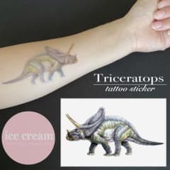 5枚セット［M-2／Triceratops］タトゥーシールのサムネイル