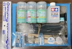プラモデル用品（つや消しトップコート＆スミ入れセット）