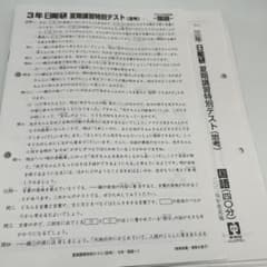 3年 日能研 夏期講習特別テスト 問題用紙 2024年実施 - メルカリ