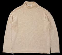 90s Y's for men コットンレーヨン ロールネックニット 白タグ - メルカリ