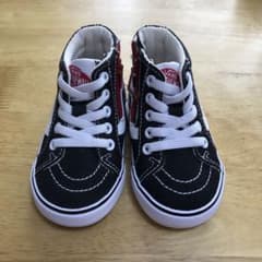 新品ヴァンズ VANS スニーカー キッズ スケートハイ スケハイ ブラッ...のサムネイル