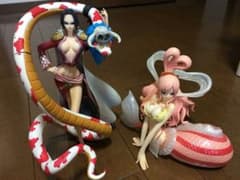フィギュア ワンピースのハンコックとしらほしのセットのサムネイル