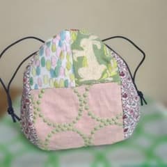 ミナペルホネン パッチワーク巾着ポーチ ハンドメイド - メルカリ