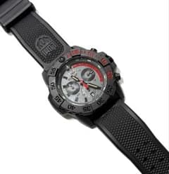 美品 LUMINOX 3581 クロノ ブラック×レッド 付属品 - メルカリ