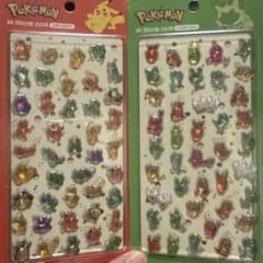 韓国限定ポケモン3Dクリスタルシール2点のサムネイル