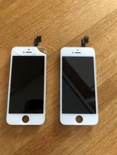 iPhoneSE 純正&社外　フロントパネル　ジャンクのサムネイル