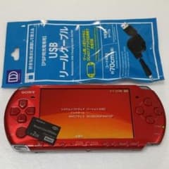 【中古】PSP3000動作確認済 メタリックレッド 050501のサムネイル