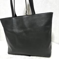 未使用級】ビジネスレザーファクトリー トートバッグ グレー レザー