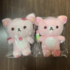 리락쿠마 코리락쿠마 벚꽃 매달려 봉제인형 2점 세트