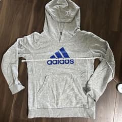 adidas キッズ パーカー グレーのサムネイル