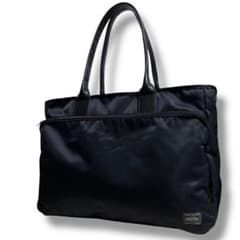 極美品✨ポーター タイム トートバッグ A4収納可能 大容量 ブラック