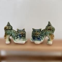 シーサー置物(魔除け)2体セットのサムネイル