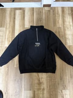 HUF ブラック ハーフジップ スウェット Mのサムネイル