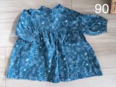 フリル衿のワンピース   90cmのサムネイル