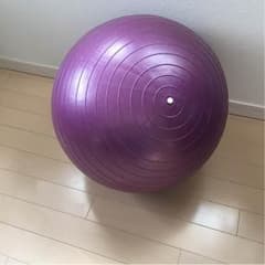 未使用 バランスボール 紫のサムネイル