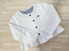 専用です。ファミリア カーディガン 100cm ホワイトのサムネイル