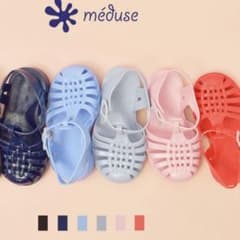 【新品未使用】meduse 赤 サンダル 14cm ラバーサンダル