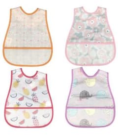 【新品】食事エプロン4枚セットのサムネイル