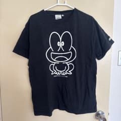 ど根性ガエル プリントTシャツ ブラック Lのサムネイル