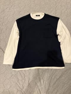 BEAMS HEART レイヤード風長袖カットソー ネイビー M - メルカリ