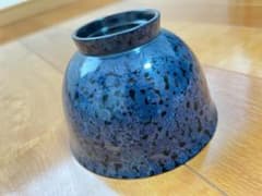 希少・新品未使用】津軽塗 お椀 箱付き ロイヤルブルー 変わり塗り