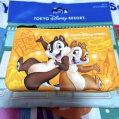 東京ディズニーリゾート ランダム チケット柄 ポーチ チップとデール