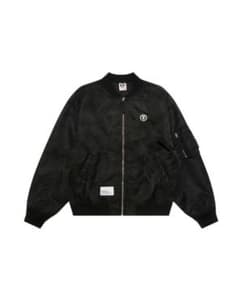 AAPE NOW MA-1 JACKET ブラック　Lサイズ エイプ AAPE NOW MA-1 JACKET ブラック Lサイズ エイプ - メルカリ