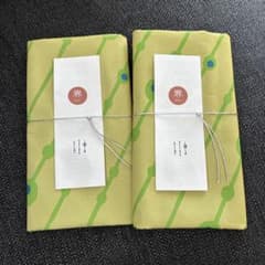 界　遠州　風呂敷 黄緑色のサムネイル