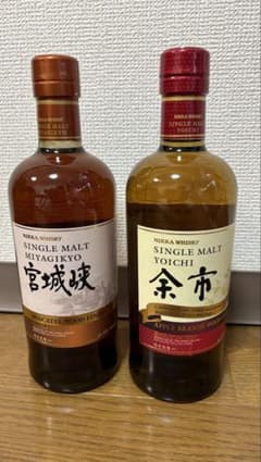 余市アップルウッド　宮城峡モスカテルウッ　2本セット 余市アップルウッド 宮城峡モスカテルウッ 2本セット - メルカリ