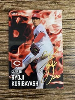 CC426 カルビー プロ野球チップス 栗林良吏 S-46 金箔サイン 金箔サイン入り 広島 栗林良吏 カルビー プロ野球チップス スター