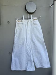 Celine White Wide-Leg Pants