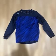 Mizuno 長袖ピステ 160 青のサムネイル