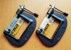 [ B級見切り処分品・最安値 ] 75mm アルミ C クランプ × ２丁セットのサムネイル