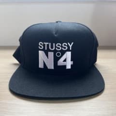 [新品未使用]Stussy No.4 Point Crown Cap Blackのサムネイル